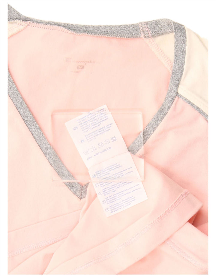 Champion Damevest Top UK 12 Medium Pink Colourblock Polyamid