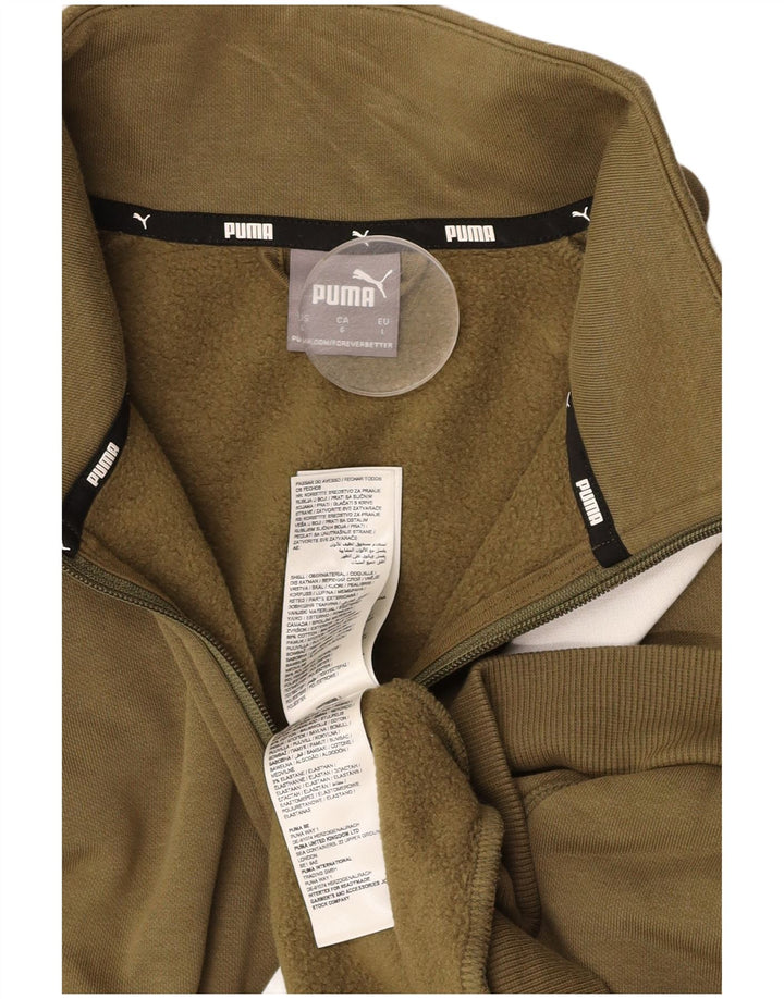 PUMA Træningsdragt til mænd Topjakke Stor Khaki Colourblock Bomuld