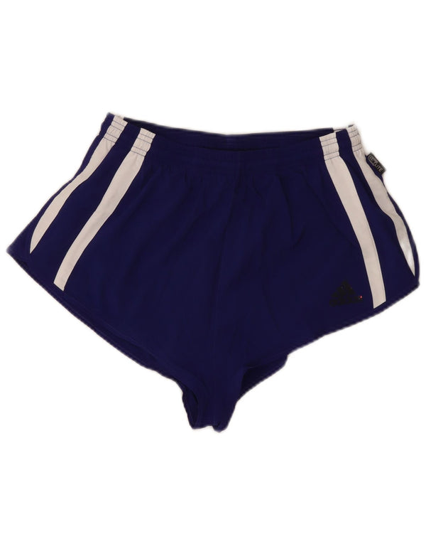 Adidas Womens Climalite Sportshorts UK 12 Medium Purple Colourblock