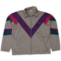 MC CRAE'S Træningsdragt til mænd Topjakke XL Grå Colourblock Polyester