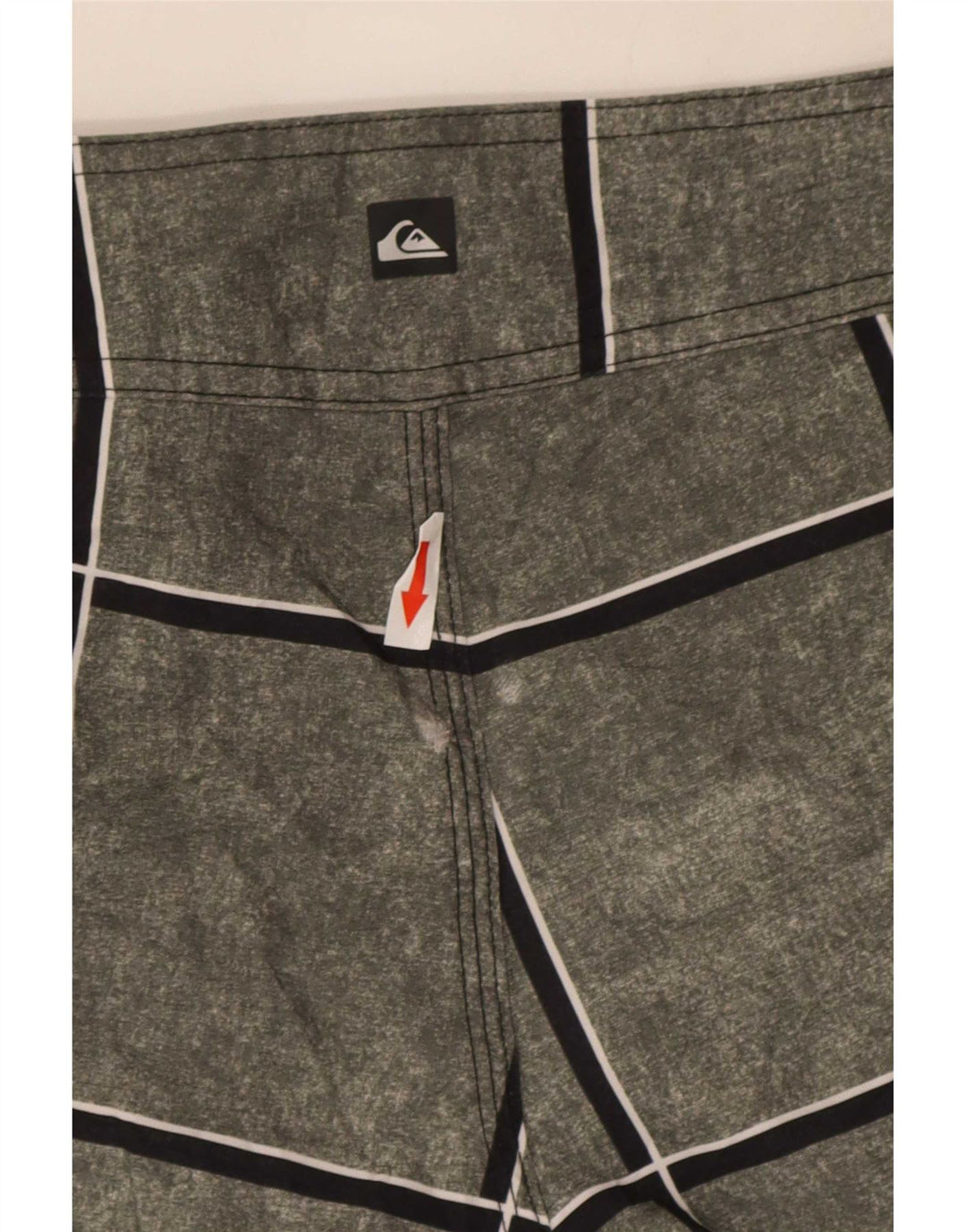 Quiksilver Badeshorts til mænd Små grå ternet polyakryl