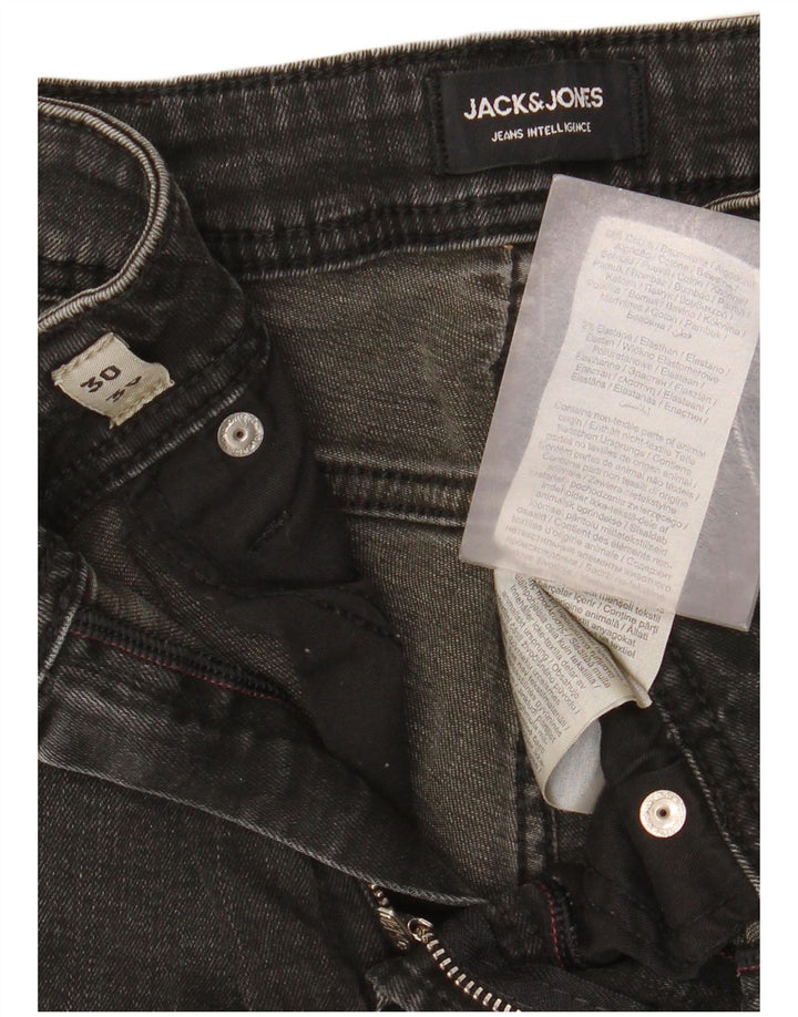 Jack & Jones Herre Slim Jeans W30 L30 Grå Bomuld
