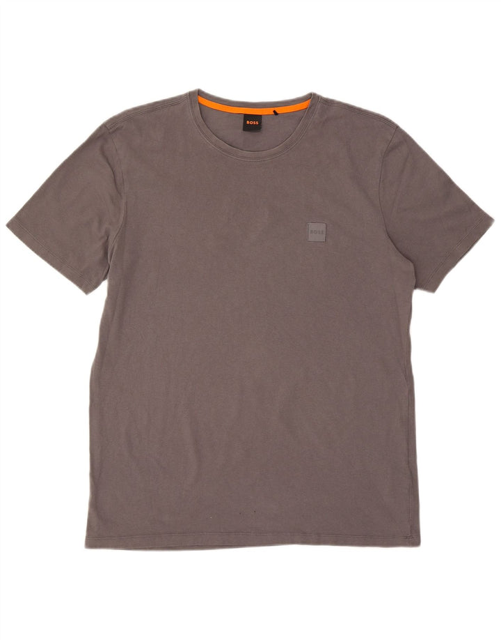 Hugo Boss Herre T-Shirt Top XL Grå