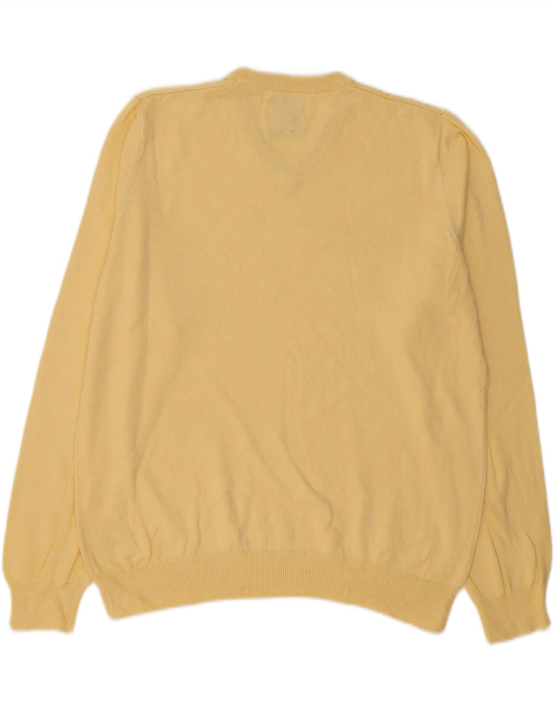 Marks & Spencer Herre V-hals sweater Stor gul bomuld