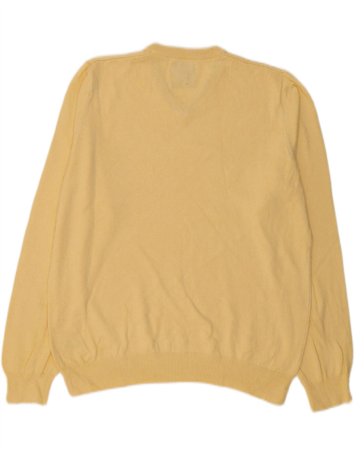 Marks & Spencer Herre V-hals sweater Stor gul bomuld