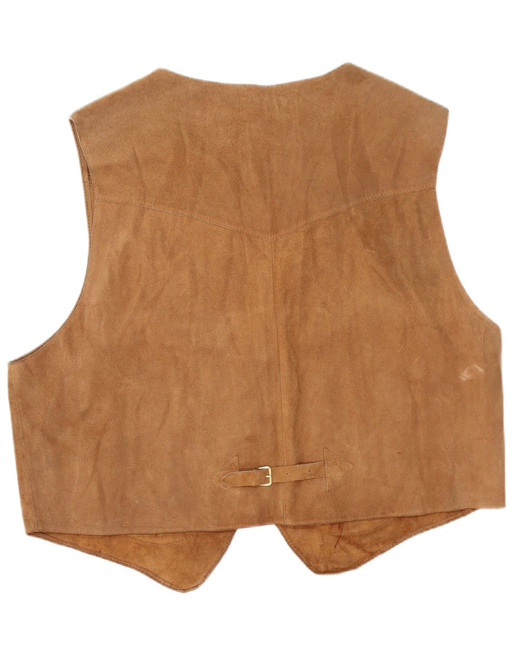 Vintage herre ruskindsvest XL Beige
