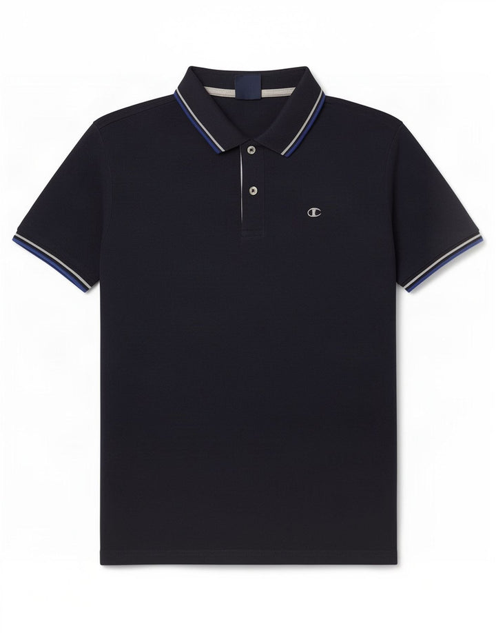 Champion herre poloshirt Medium marineblå stribet