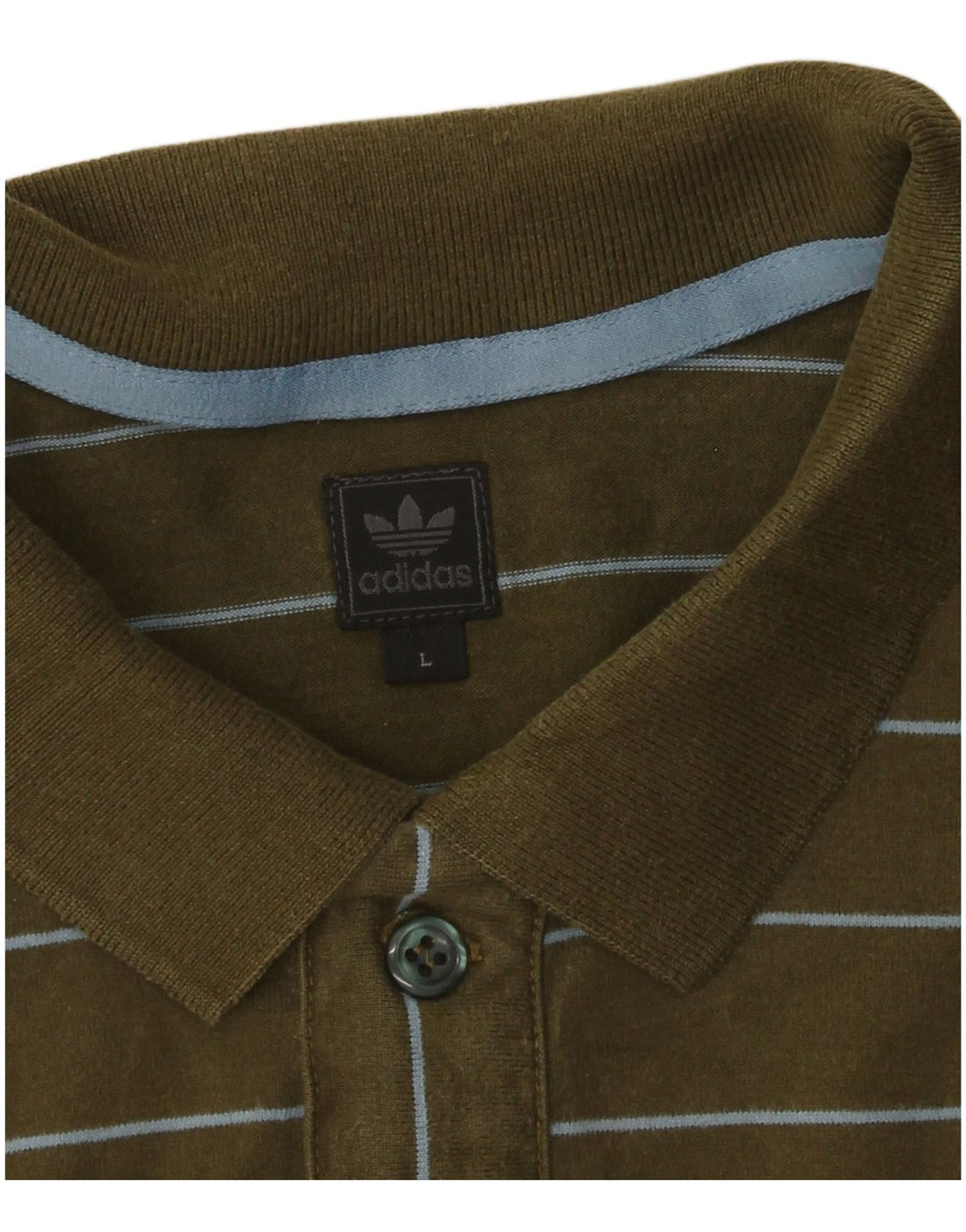 Adidas Polo Shirt til mænd Stor Khaki stribet