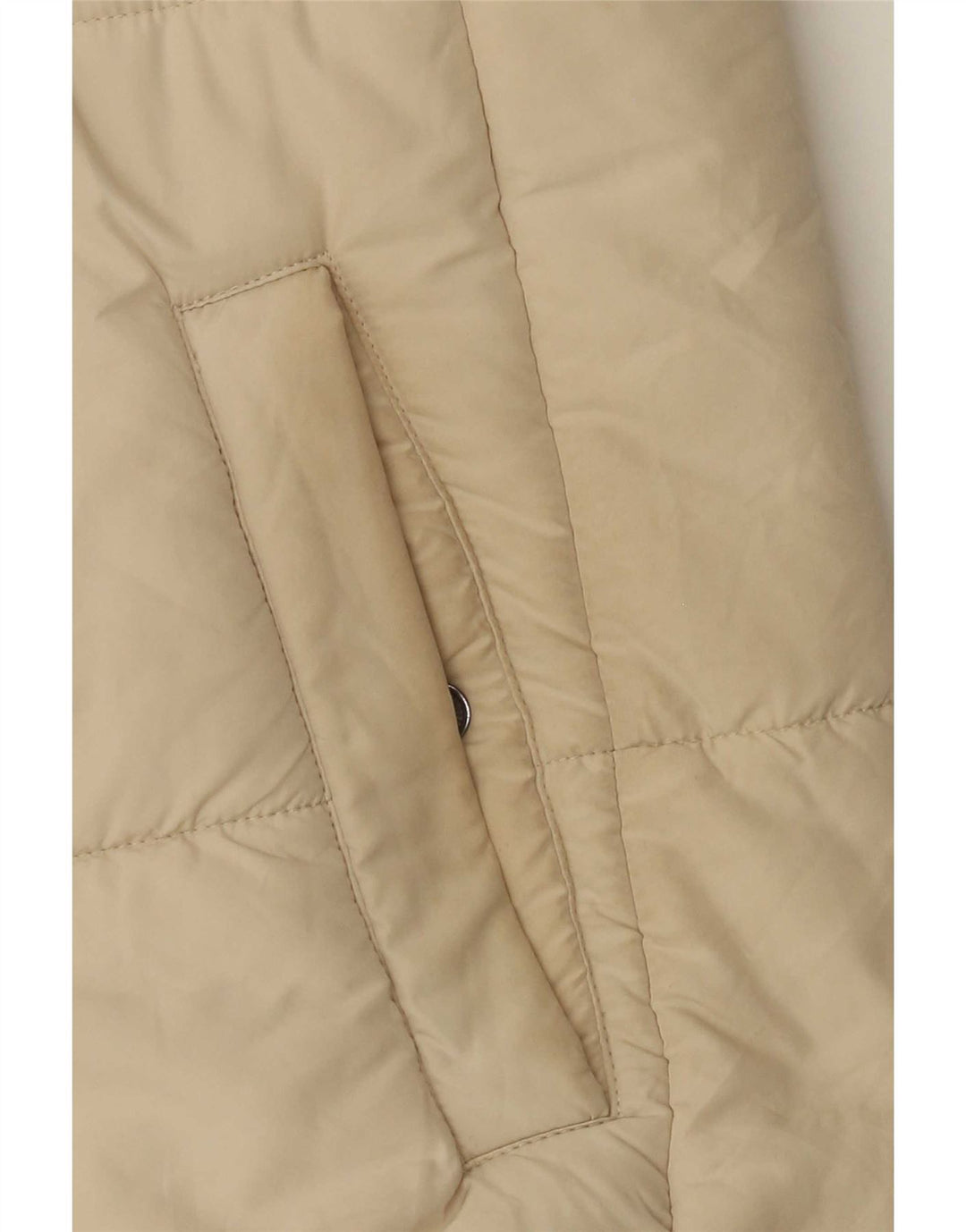 Marks & Spencer Polstret hættejakke til kvinder UK 12 Medium Off White