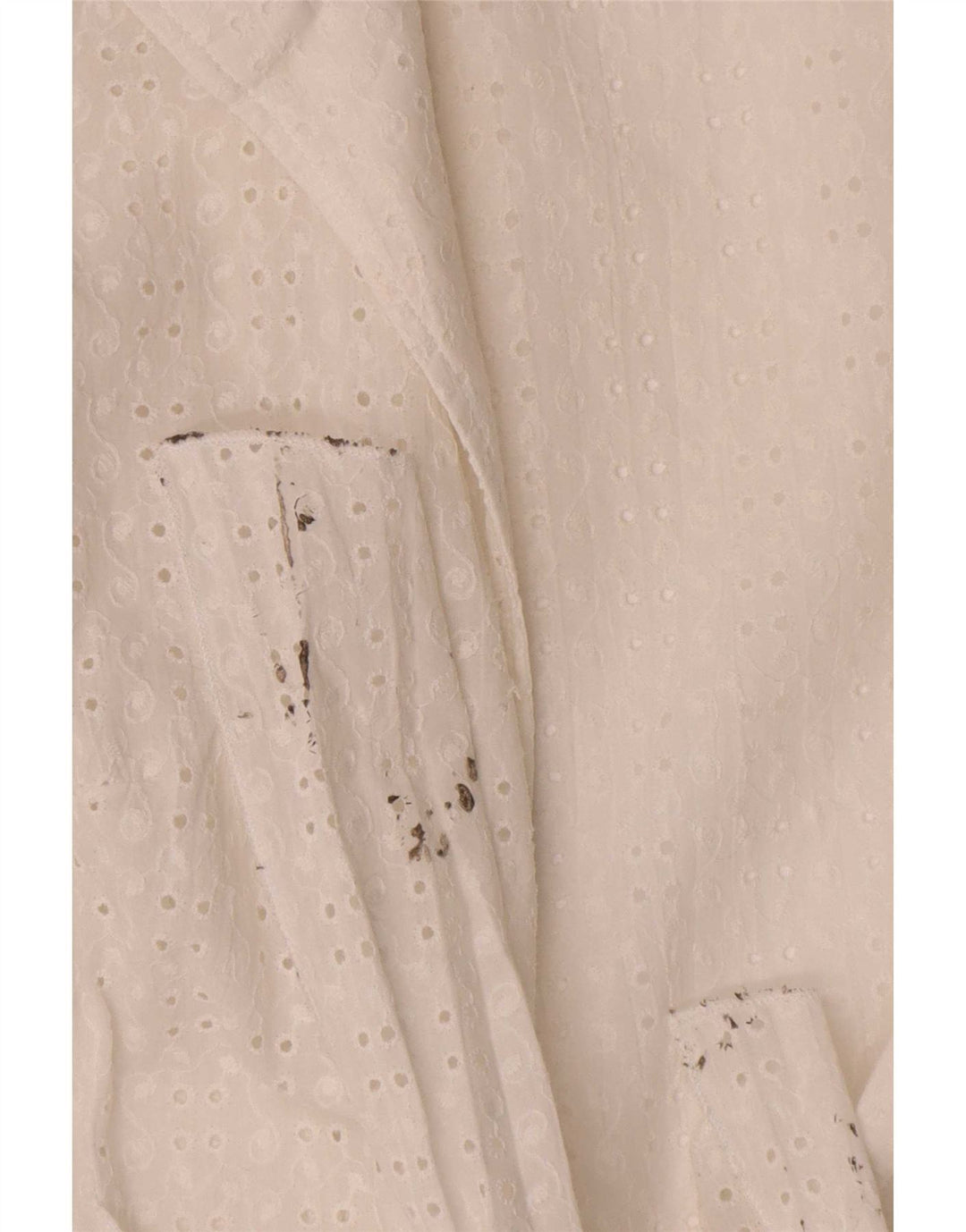 Naracamicie Dame Wrap Shirt Bluse US 2 XS Hvid Bomuld