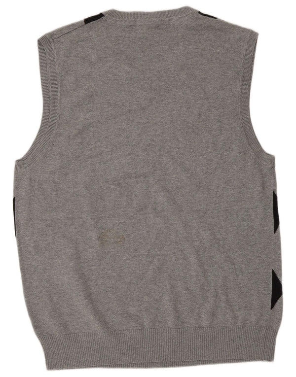 Angelo Litrico Herrevest Tank Top XL Grå Argyle/Diamant Bomuld