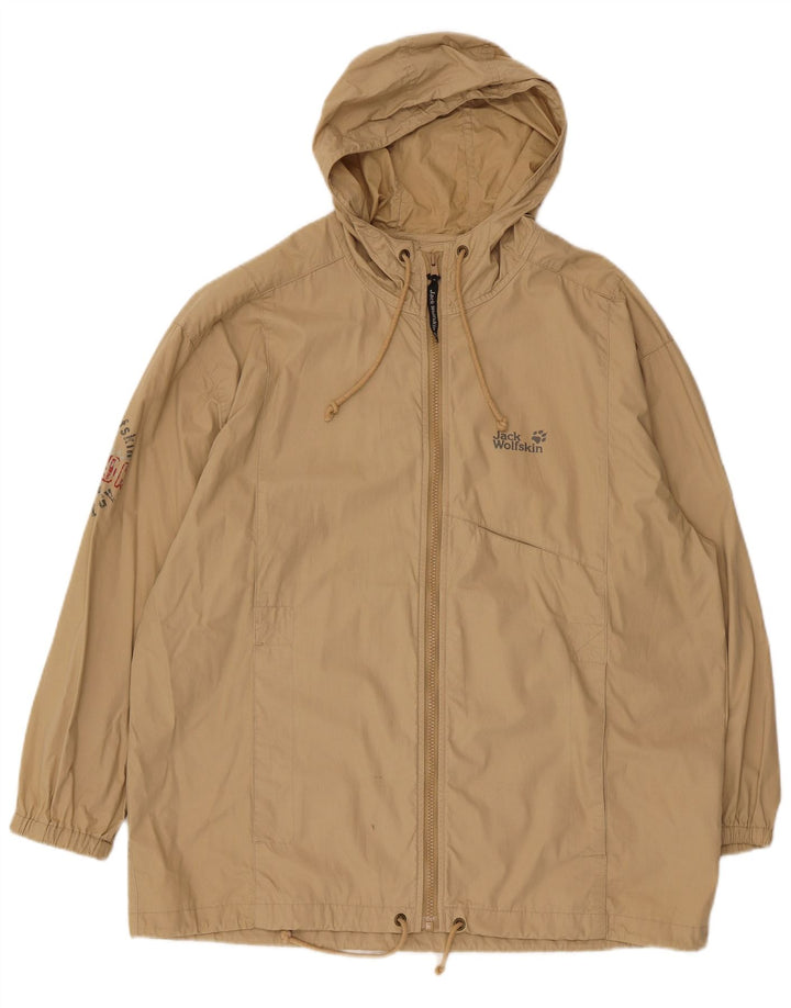 Jack Wolfskin Herre Grafisk Hooded Bomber Jacket UK 36/38 Medium Beige