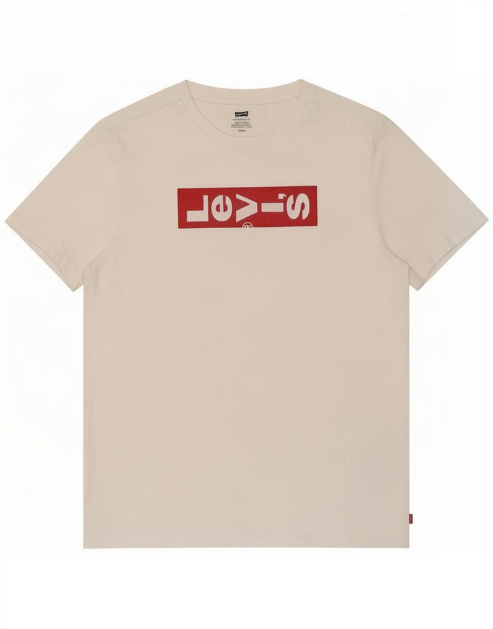 Levi's Herre grafisk T-shirt Top Lille hvid bomuld