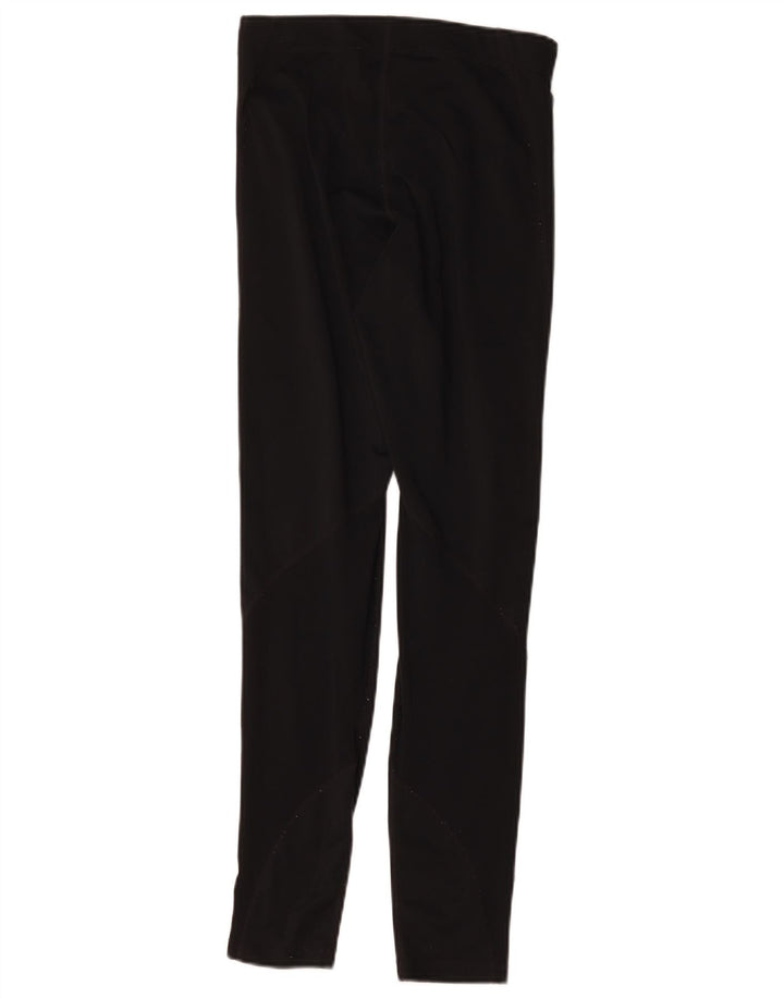 Nike Dame Grafiske Leggings UK 12 Medium Sort Bomuld