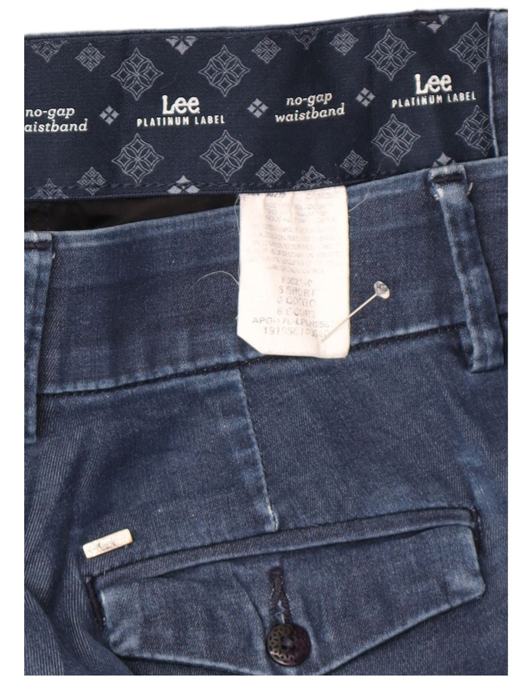 LEE Dame Platinum Label Straight Jeans US 6 Medium W30 L30 Blå Bomuld