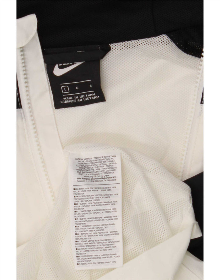 Nike Træningsdragt med hætte til mænd Topjakke Stor hvid Colourblock Polyester