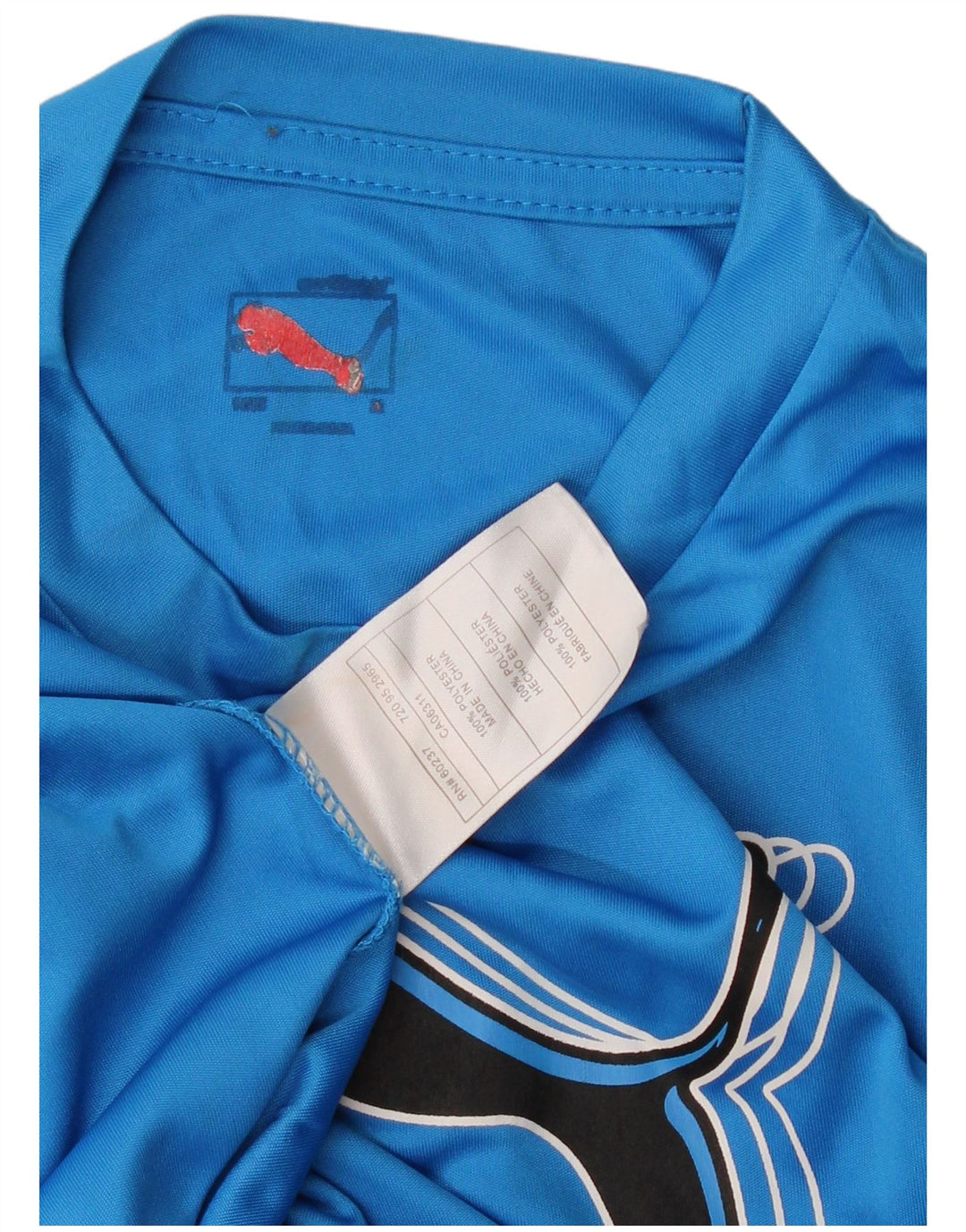 Puma Boys Grafisk Top Langærmet 11-12 år Blå Colourblock Polyester
