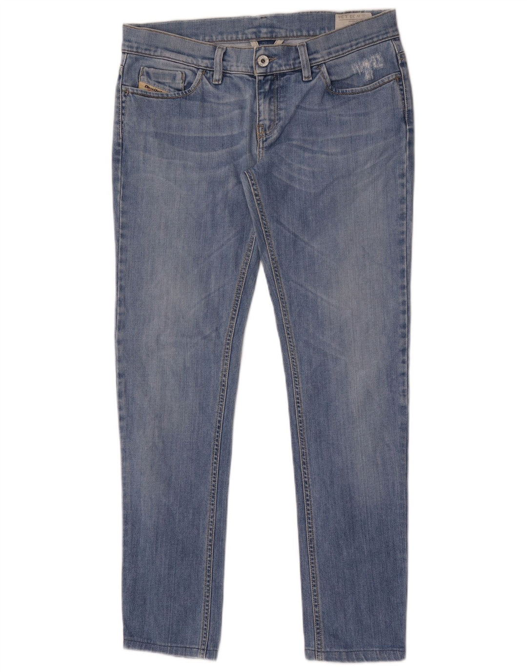 Diesel Dame Liv Slim Jeans W30 L30 Blå Bomuld