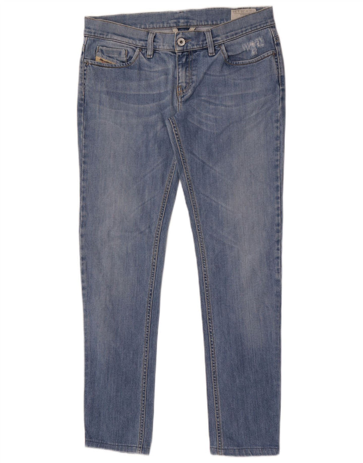 Diesel Dame Liv Slim Jeans W30 L30 Blå Bomuld