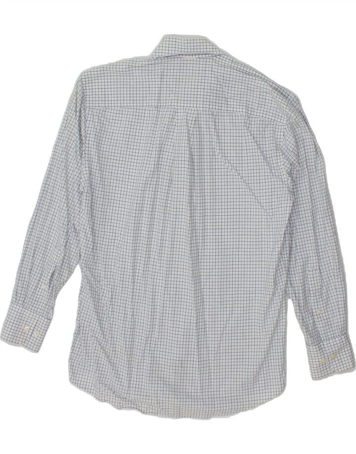 NAUTICA Mens Classic Fit Shirt Size 15  Medium White Check Vintage Nautica and Second-Hand Nautica from Messina Hembry 