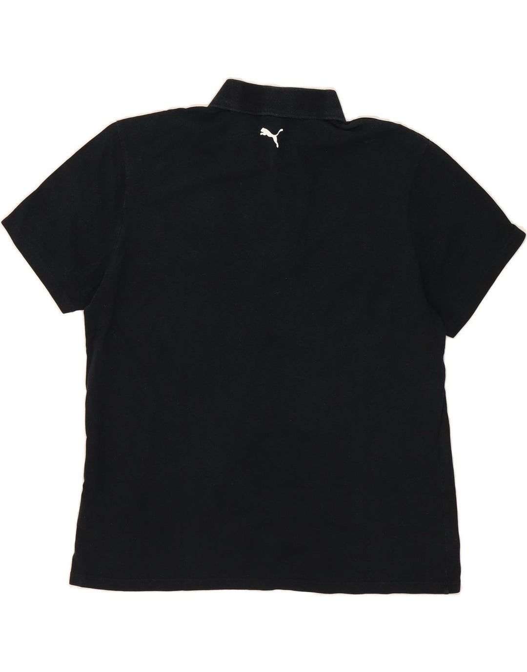 PUMA Mens Polo Shirt XL Black Cotton Vintage Puma and Second-Hand Puma from Messina Hembry 