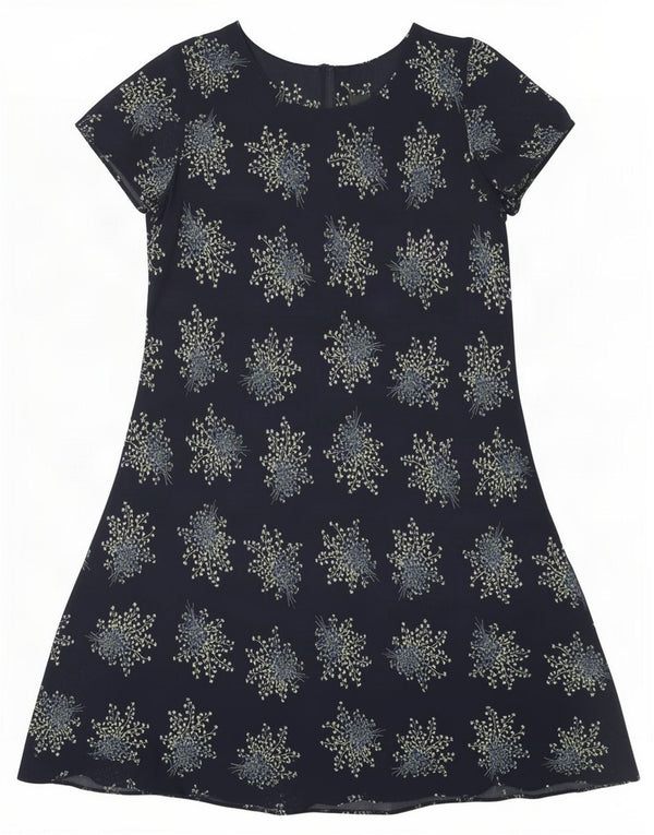 Marks & Spencer Dame A-Line Kjole UK 18 XL Navy Blue Floral