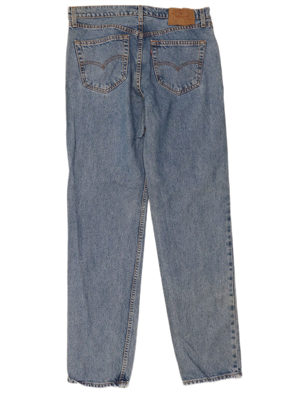 Levi's Herre 504 Straight Jeans W36 L34 Blå Bomuld