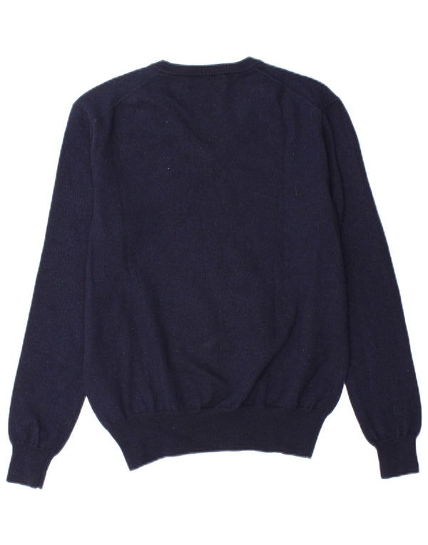 Polo Ralph Lauren Dame V-hals sweater UK 10 Small Navy Blue