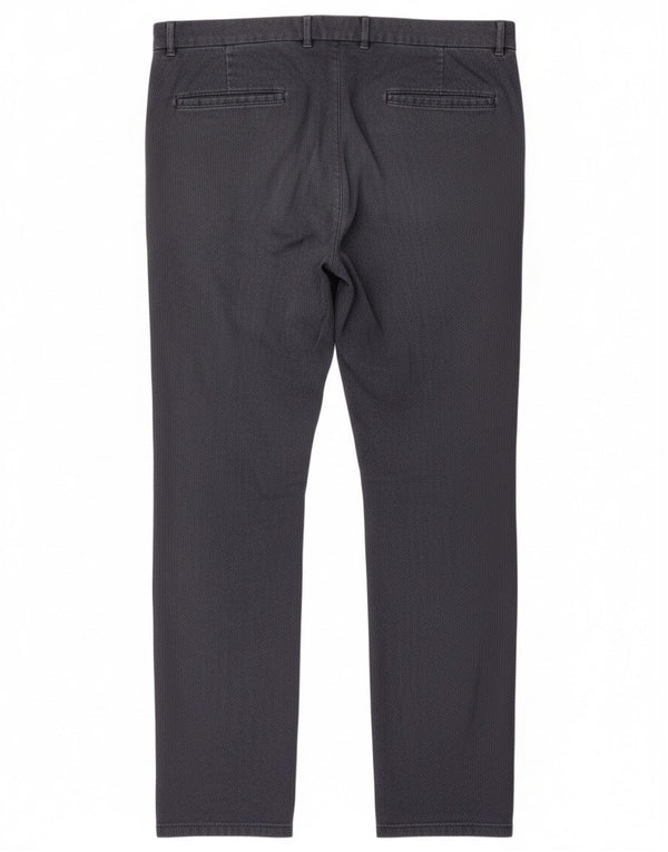 Hugo Boss Herre Slim Chino Bukser EU 50 Large W32 L32 Marineblå Bomuld