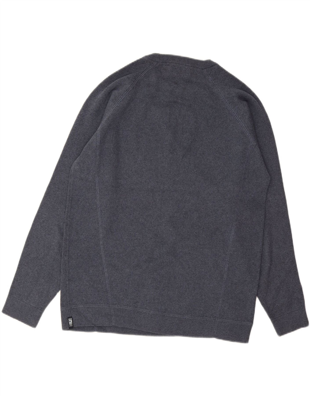 MARKS & SPENCER Mens Crew Neck Jumper Sweater Medium Navy Blue Vintage Marks & Spencer and Second-Hand Marks & Spencer from Messina Hembry 