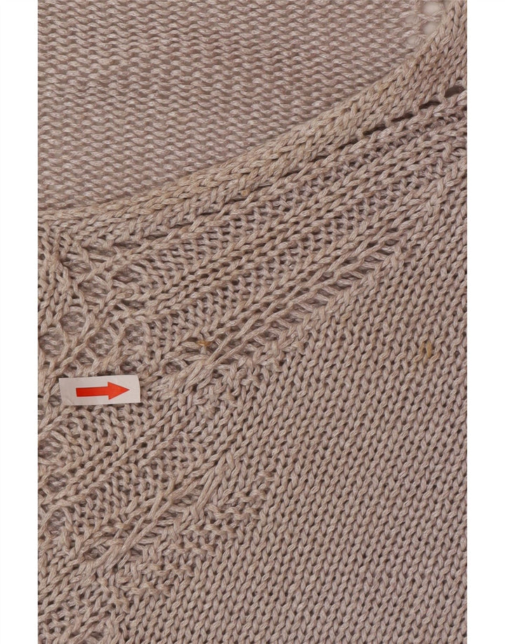 Zara Dame V-hals sweater UK 14 Medium Grå