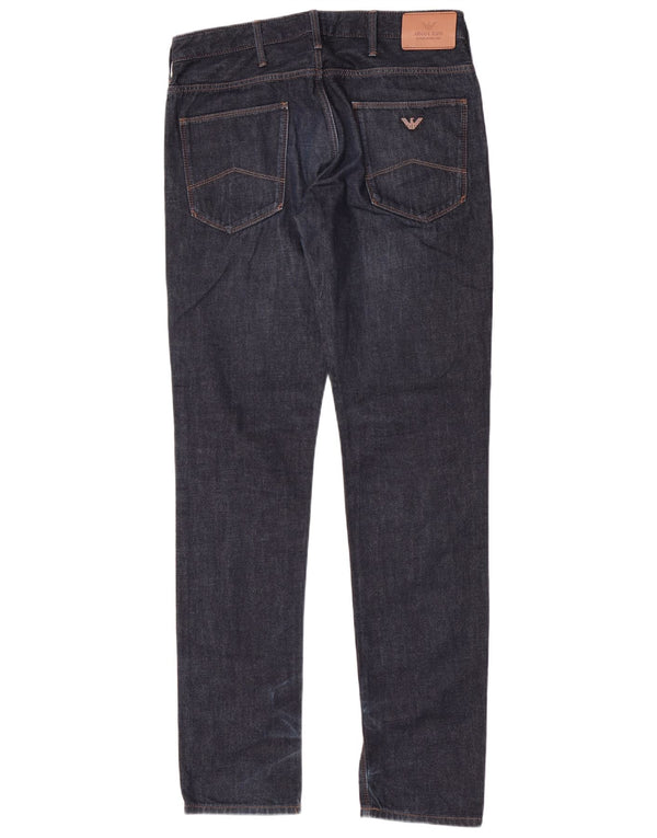 Armani Herre Slim Jeans W31 L33 Marineblå Bomuld