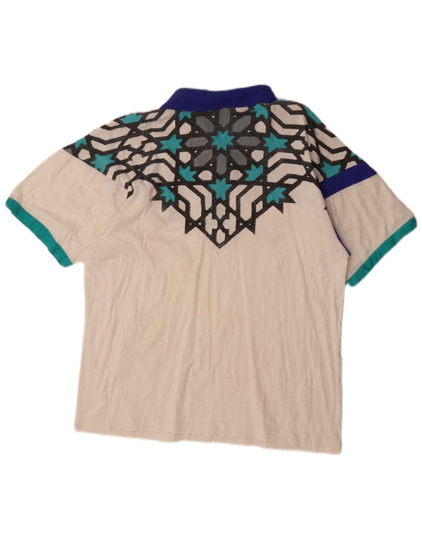 Lotto Herre poloshirt XL Hvid Geometrisk Bomuld