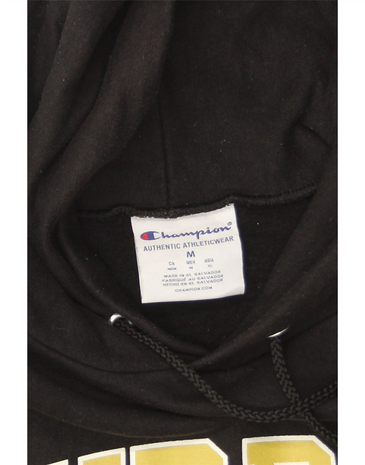 Champion Herre Purdue Graphic Hoodie Jumper Medium Sort Bomuld