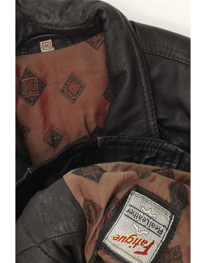 Fatigue Herre Læderjakke UK 40 Large Sort