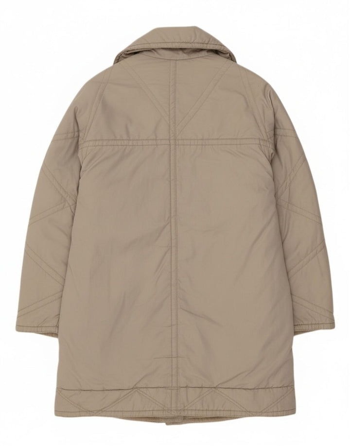 Vintage oversize overfrakke til kvinder EU 40 Medium Beige Polyester