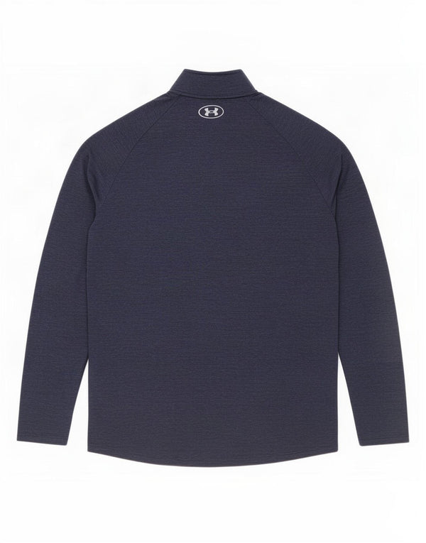 Under Armour Herre Zip Neck Pullover Træningsdragt Top Medium Navy Blue