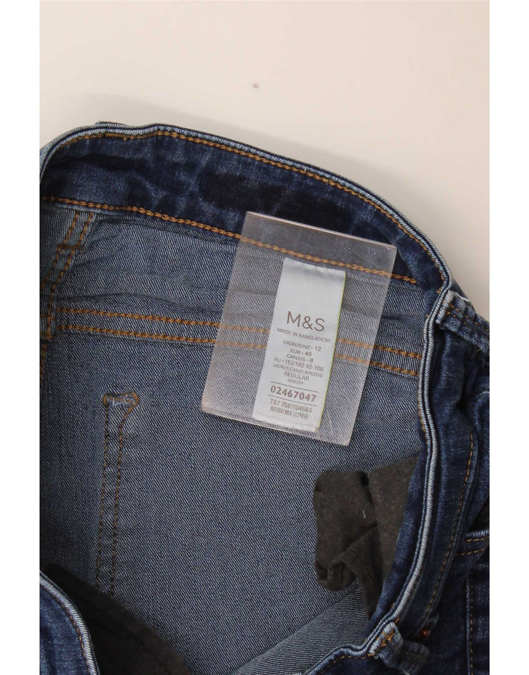 Marks & Spencer Dame Rose Bootcut Jeans UK 12 Medium W32 L29 Blå Bomuld