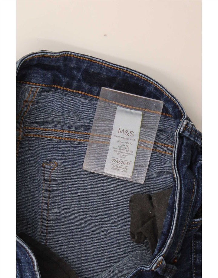 Marks & Spencer Dame Rose Bootcut Jeans UK 12 Medium W32 L29 Blå Bomuld