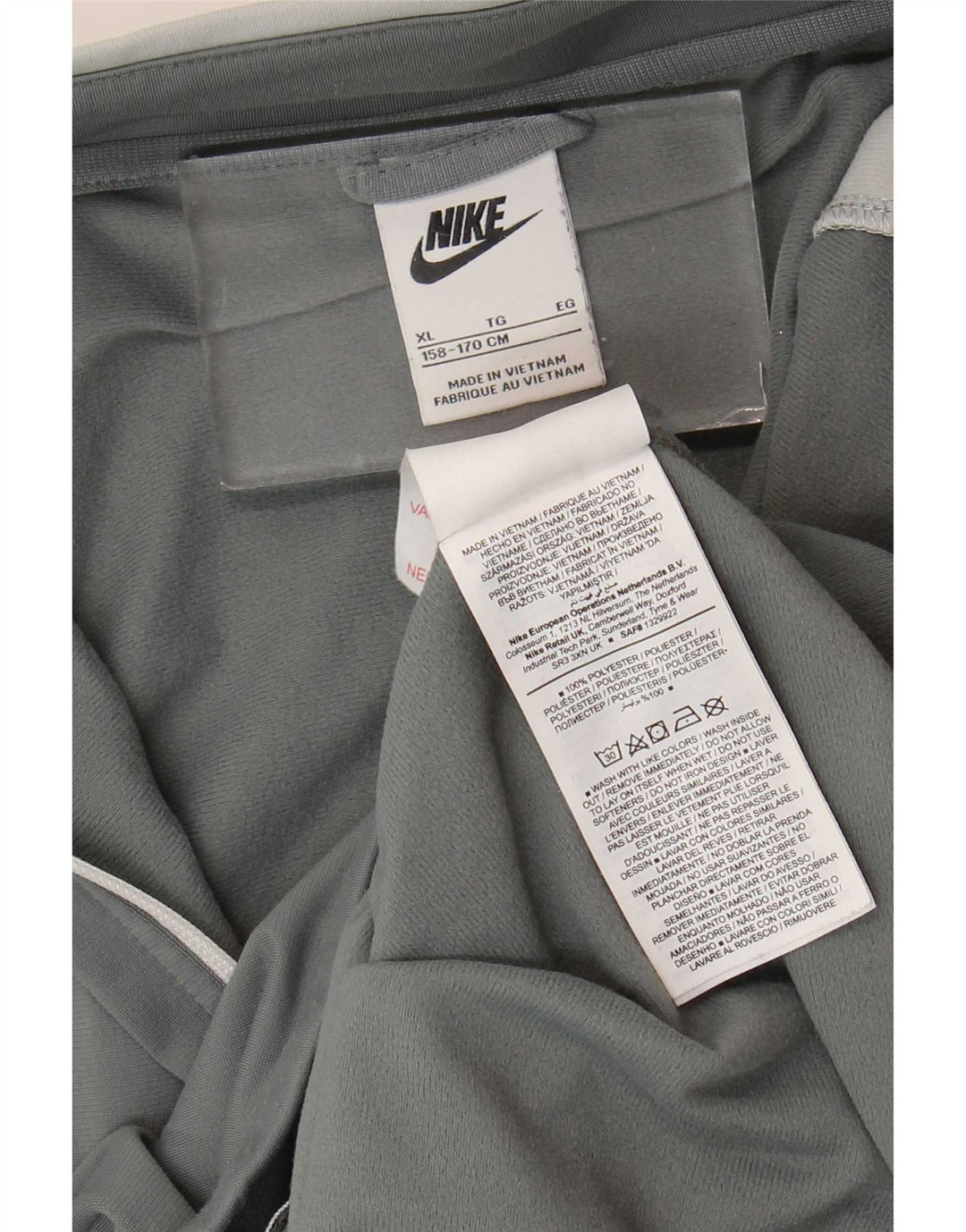 Nike Træningsdragt Topjakke til drenge 13-14 år XL Grå Polyester