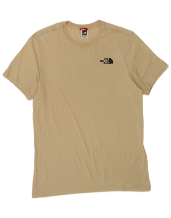 The North Face Herre grafisk T-shirt Top Medium Beige Bomuld