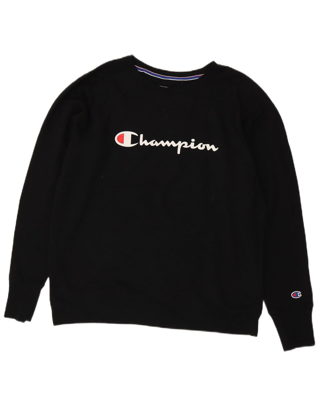 CHAMPION Graphic Sweatshirt Jumper UK 18 XL sort polyester