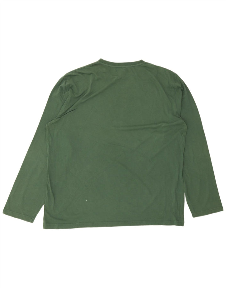 Marlboro Classics Herre Grafisk Top Langærmet 2XL Grøn Bomuld
