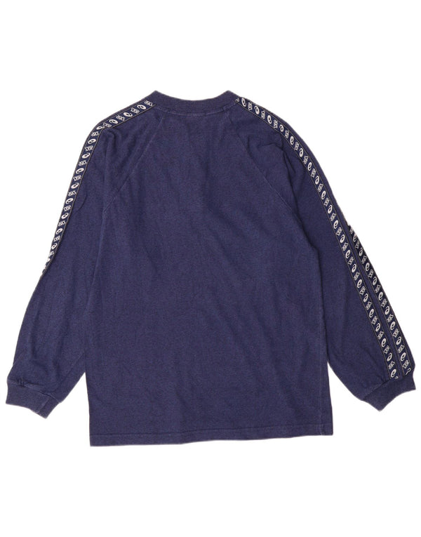 Asics Herre Top Langærmet Medium Marineblå Bomuld