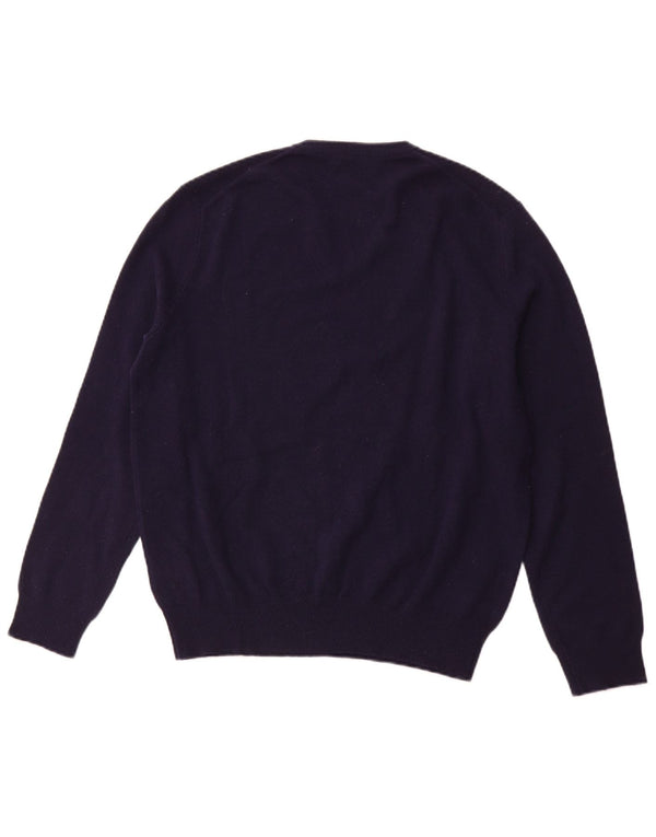 POLO RALPH LAUREN Herre V-hals sweater Medium Marineblå Merinould