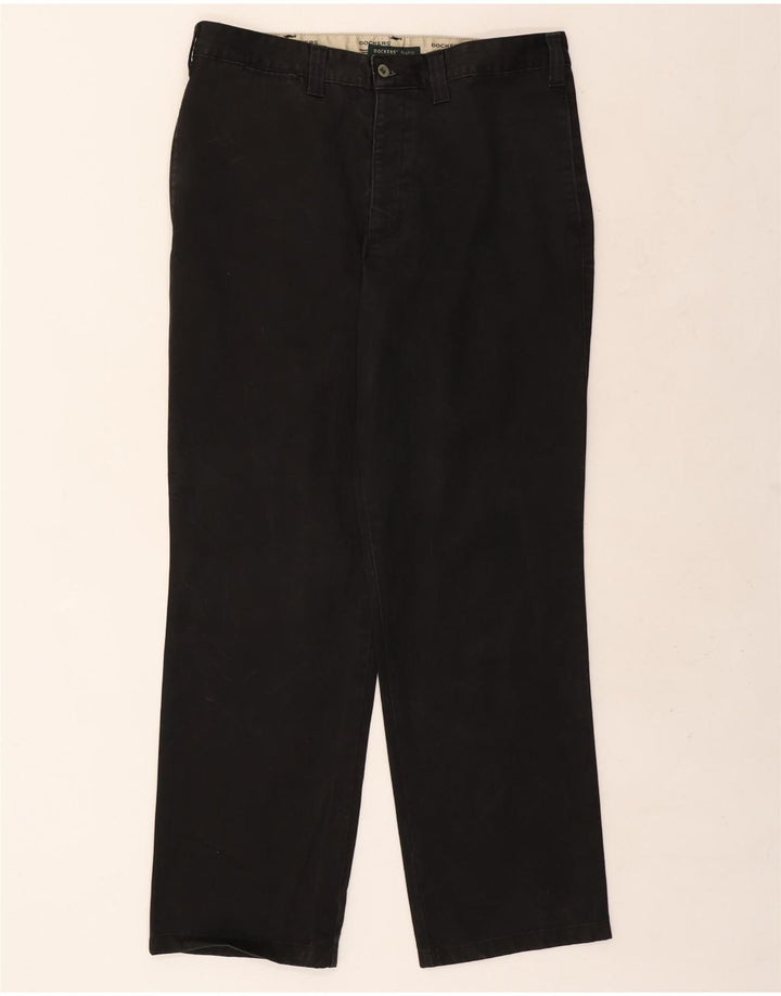 Dockers Herre Khakis Lige Chinobukser W34 L31 Sort