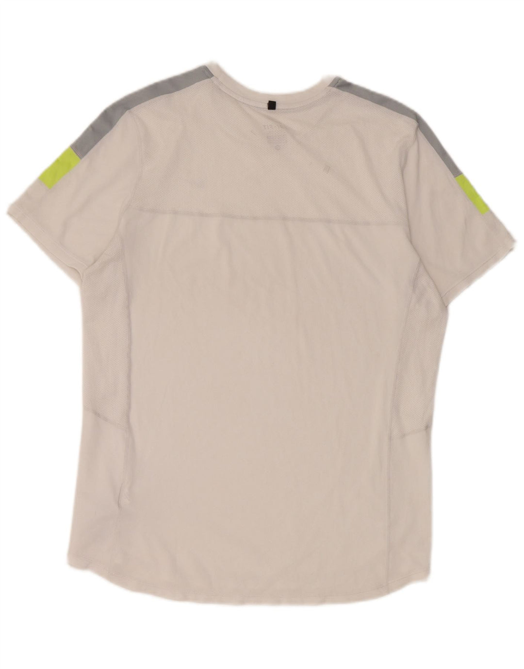 Nike Herre Dri Fit T-shirt Top Medium White Colourblock Polyester