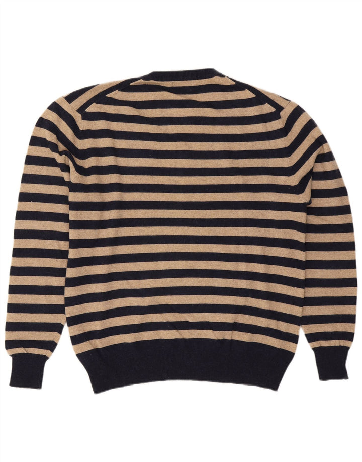 Kappa Herre V-hals sweater XL Beige Stribet Uld