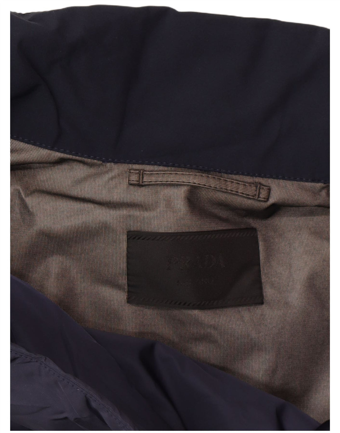 PRADA Windbreaker Jacket til mænd IT 52 XL Marineblå Polyester Classic