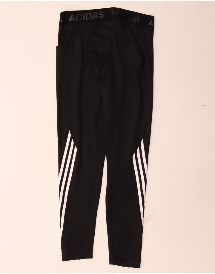 Adidas Graphic Leggings til kvinder UK 16/18 Large Black Polyester